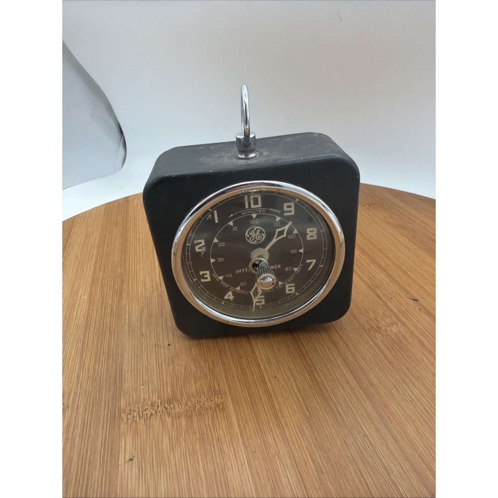 Vintage G.E. Interval Timer-General Electric X-Ray Dark Room Wind-up 1950s Timer